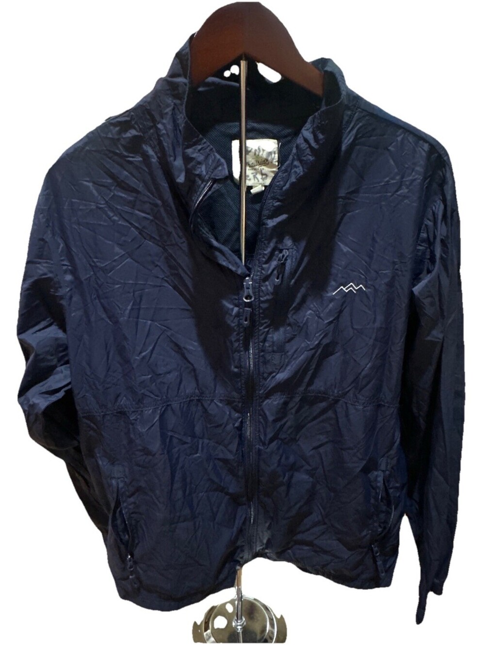 Golite Trailside Supply Co Windbreaker Jacket Size Medium Navy Blue
